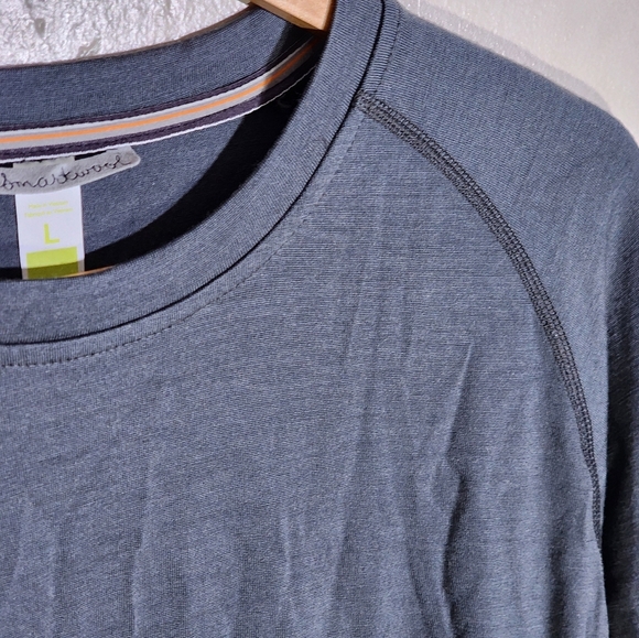 Smartwool Men's Gray and Black Merino Wool Long Sleeve Shirt - Picture 6 of 6